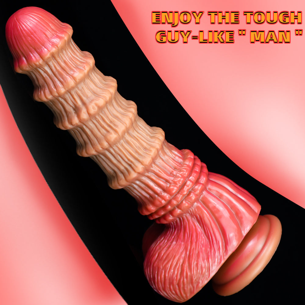 Bamboo Shoot G spot Ribbed Dildo