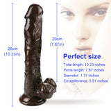 Charger l&#39;image dans la galerie, 10 inch coffee dildo