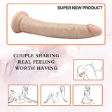 画像をギャラリー ビューアにロード 8 inch skintone dildo curved