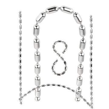 Cylindrical Chain Stainless Steel Dilation Penis Plug