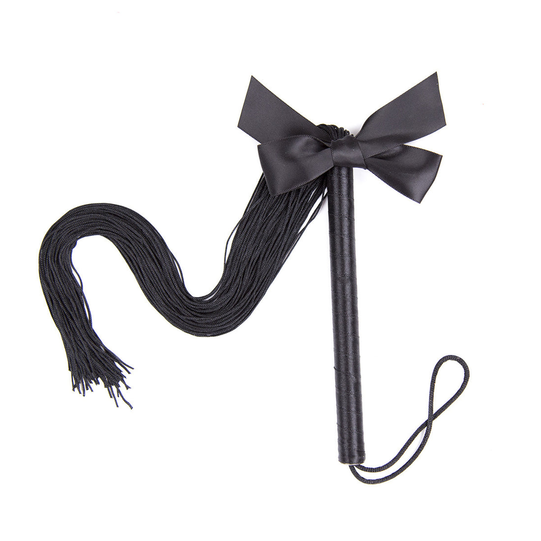 Black Silk Bow BDSM Flogger