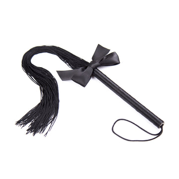 Black Silk Bow BDSM Flogger
