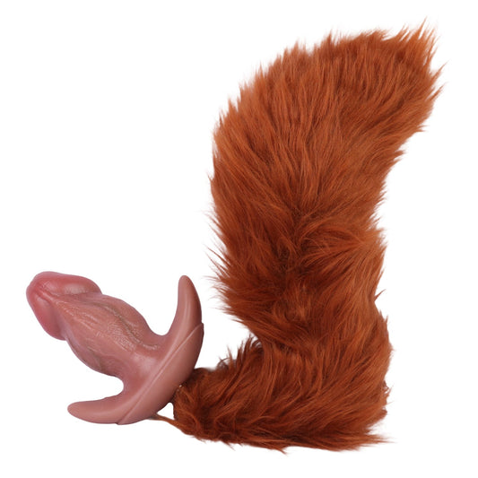 2 Inch Wide Realistic Dildo Vibrating Butt Plug