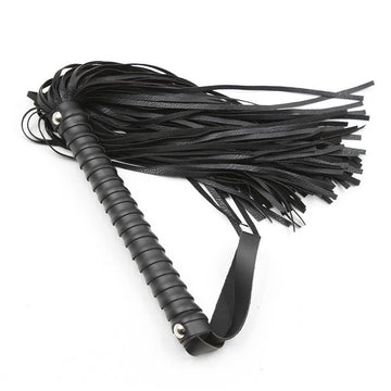 Threaded Handle Leather BDSM Flogger