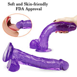 Load image into Gallery viewer, 10 inch purple dildo