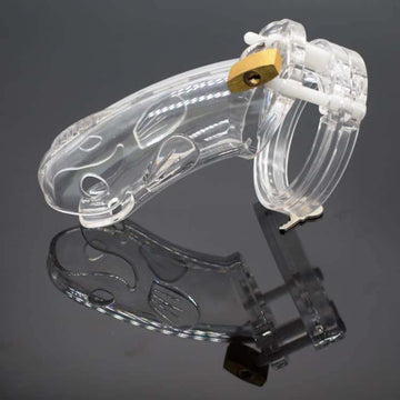 Whale Plastic Sissy Pink Chastity Cage