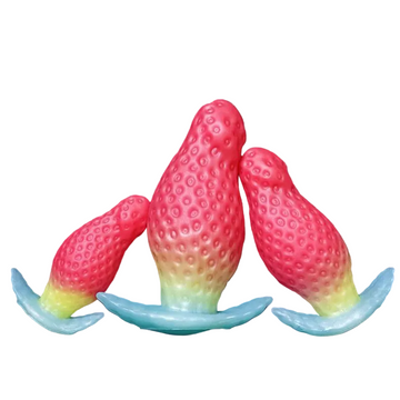 Pink Strawberry Silicone Butt Plug Set