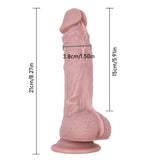 Load image into Gallery viewer, Soft Flesh Pink Silicone Realistic Dildo