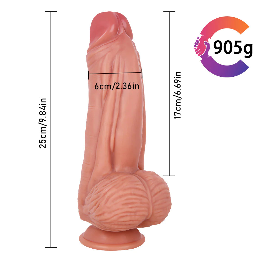 10 Inch Strap On Dildo Silicone Big