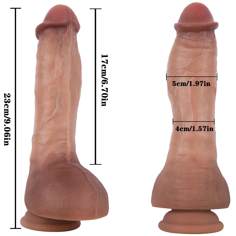 9 Inch Lifelike Silicone Realistic Dildo