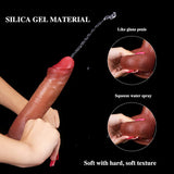 画像をギャラリー ビューアにロード 8 Inch Silicone Dildo Strap On Ejaculating