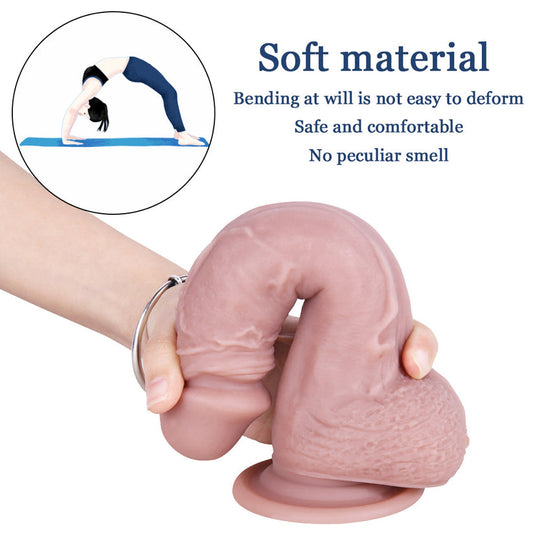 Soft Flesh Silicone Realistic 8 in Dildo