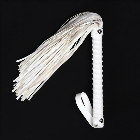 Threaded Handle Leather BDSM Flogger