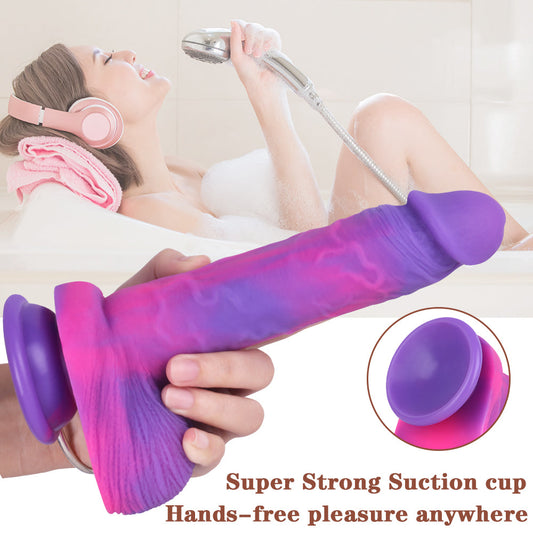 Purple dildo Suction Cup Realistic 8 inch dildos