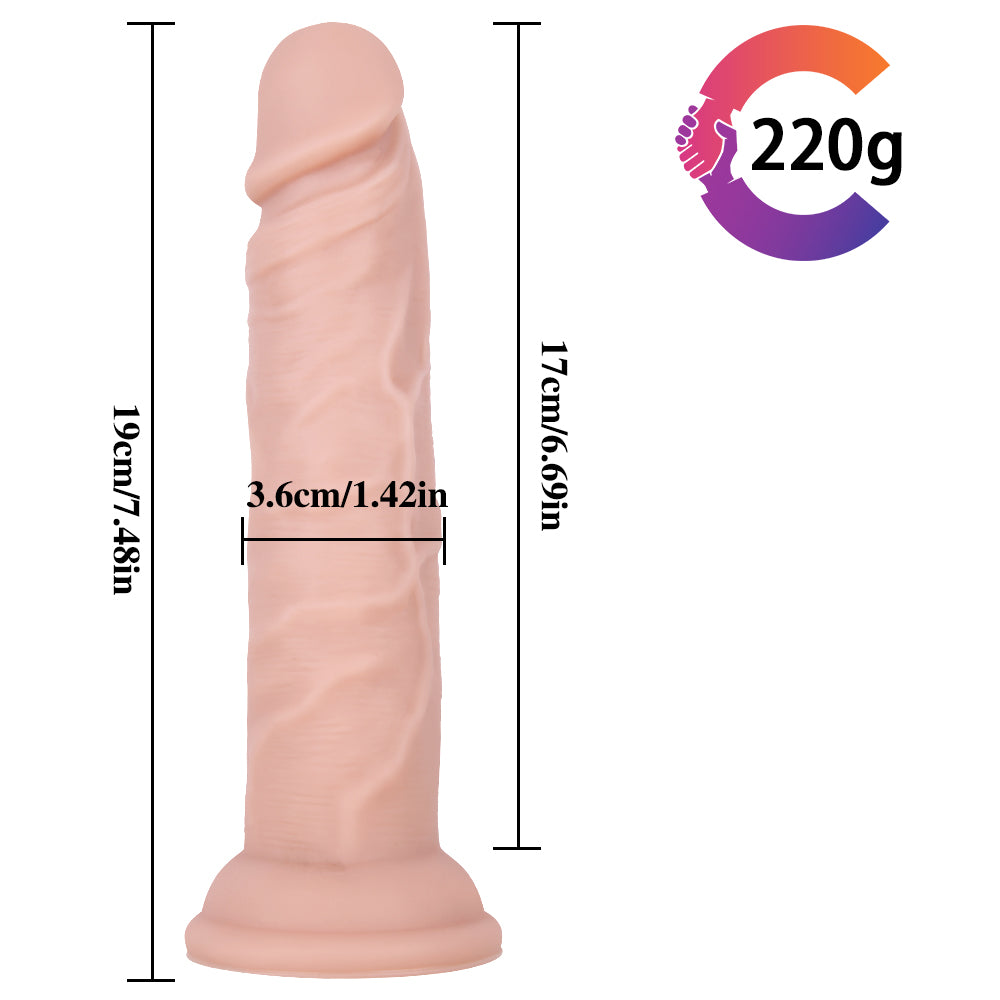 Silicone Anal Dildo 7.5 Inch Strap On Beginner