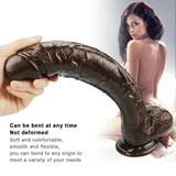 Charger l&#39;image dans la galerie, 10 inch crooked mouth coffee dildo