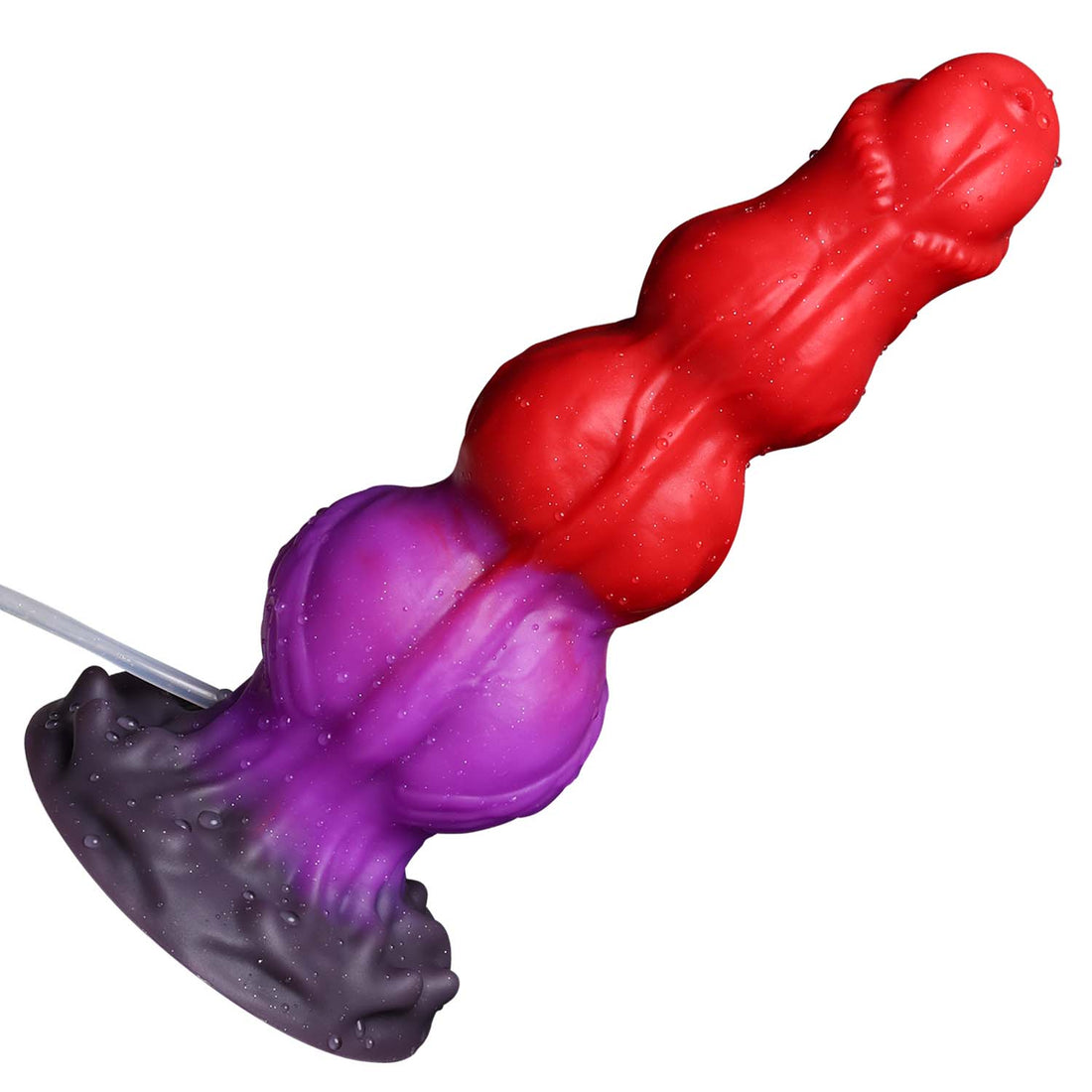 Red Fantasy Monster Knot Squirting Dildo