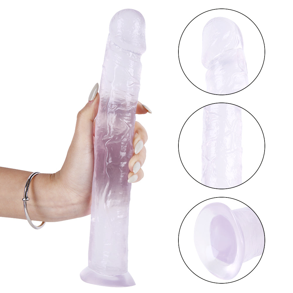 Harness Compatible Dildo Clear Suction Cup Straps On