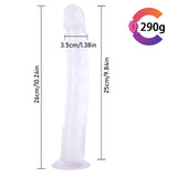 Load image into Gallery viewer, Clear Suction Cup Dildo Straps On 10 Inch