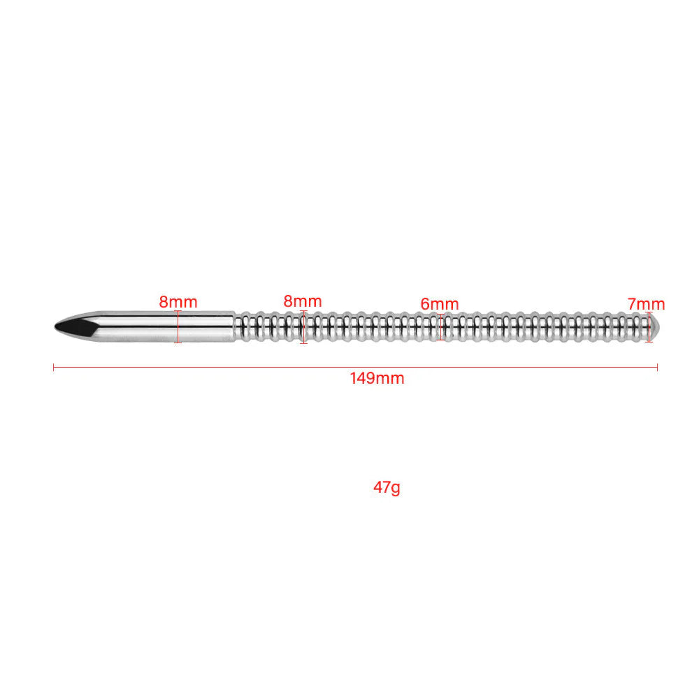BDSM Stainless Steel Threaded Urethral Plug