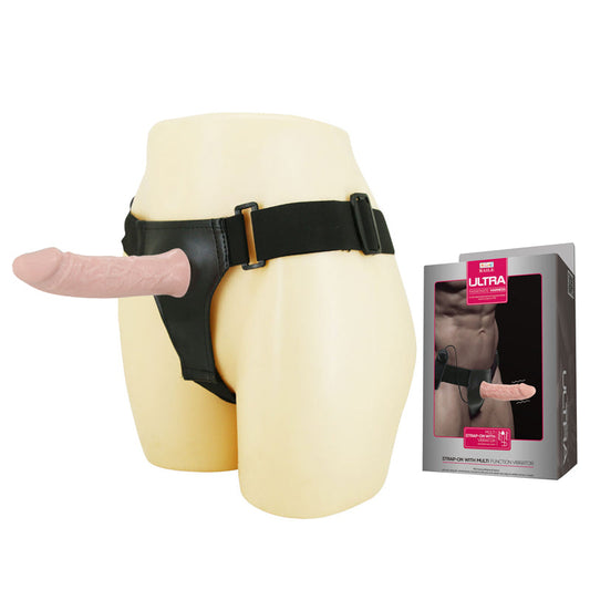 Male Flesh Hollow Vibrating Strap On Dildo