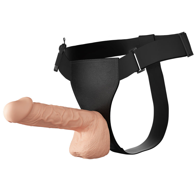 Vac-U-Lock 10" Realistic Dildo Vibrating Strap On