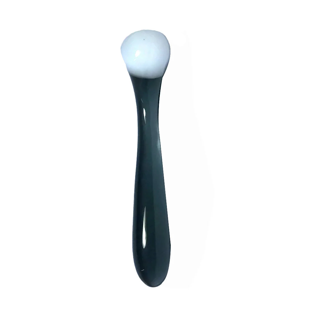 Black White Elegant Double Ended Glass Dildo