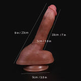 Charger l&#39;image dans la galerie, Realistic Skin Dildos Suction Cup 9 Inch