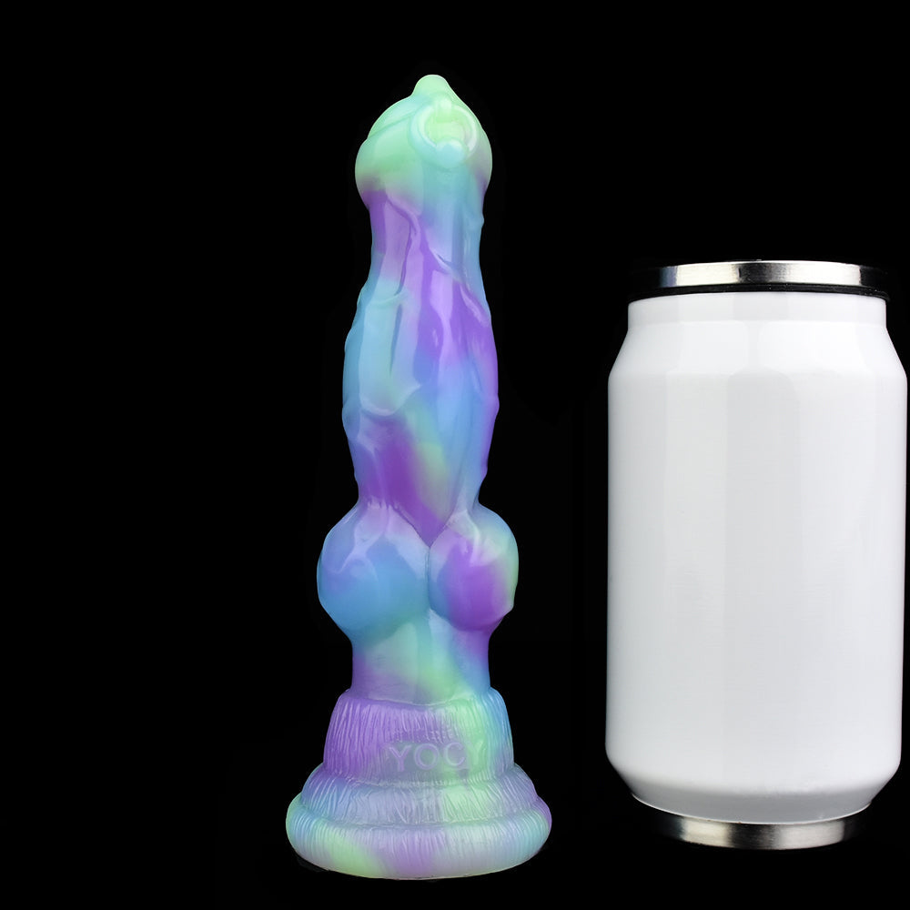 7 Inch Knot Glow In The Dark Dog Dildo