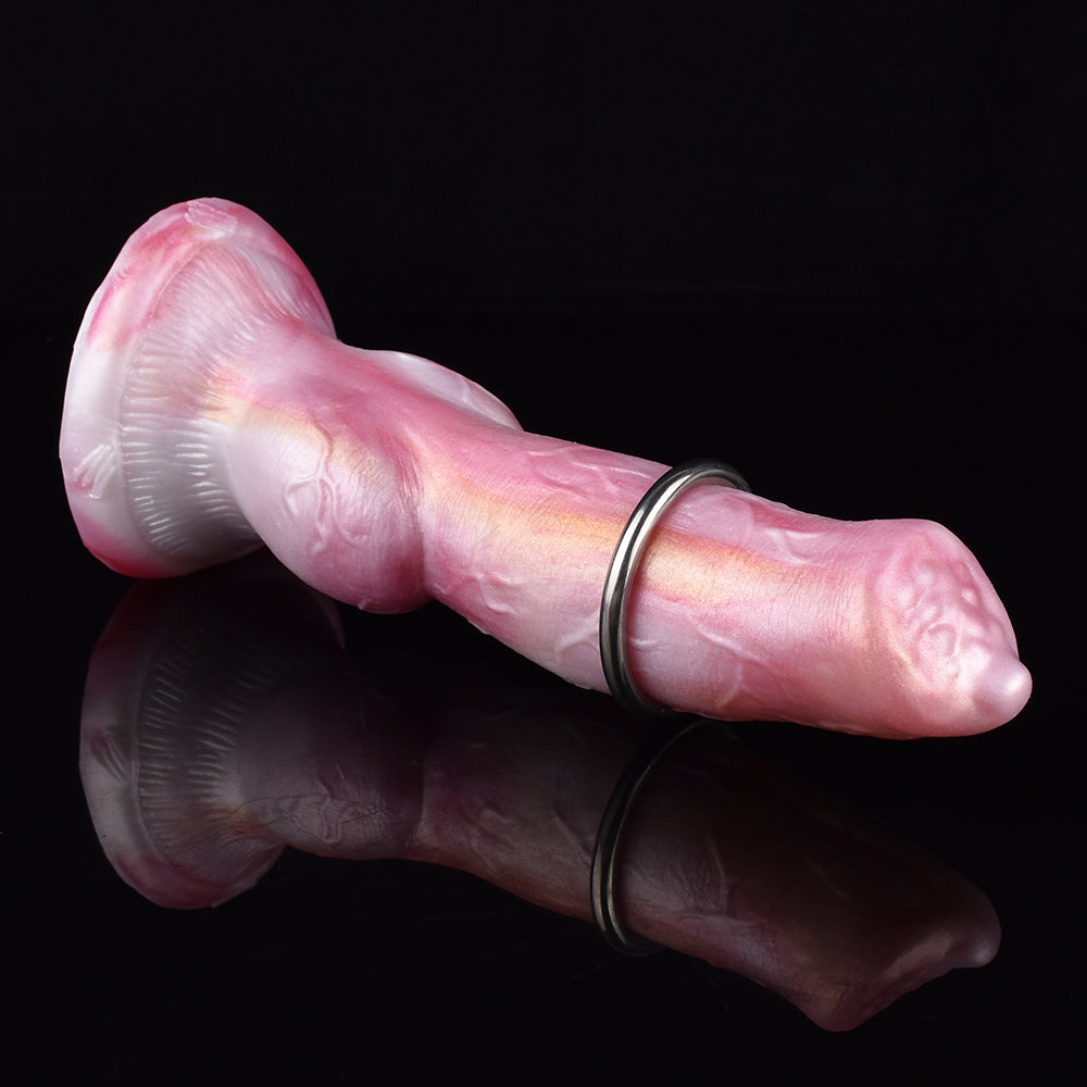 Bulldog 8.7 Inch Pink Inflatable Dildo