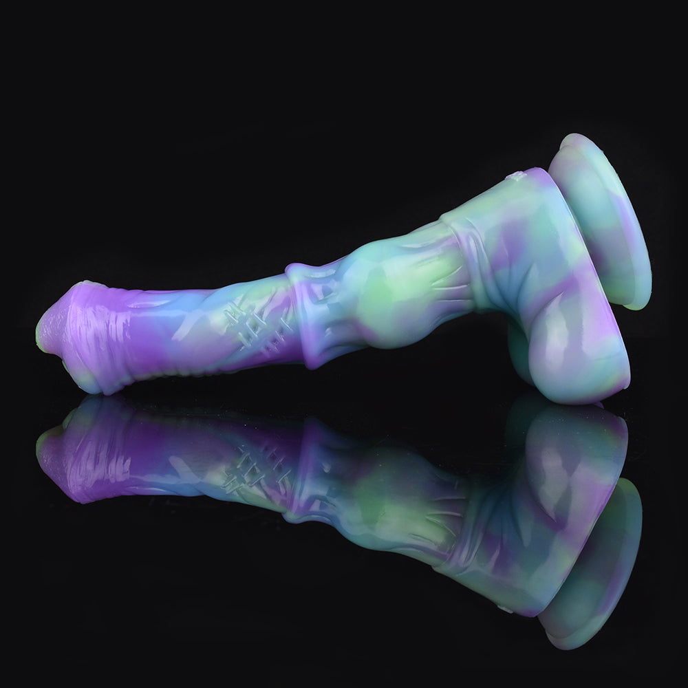 9 Inch Silicone Glow In The Dark Horse Dildo