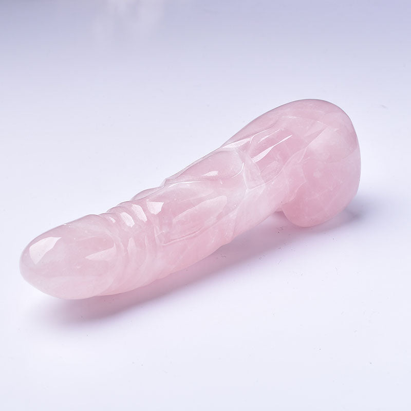 Rose Quartz Dildo Crystal Penis