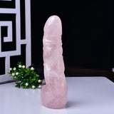 Load image into Gallery viewer, Rose Quartz Dildo Crystal Penis