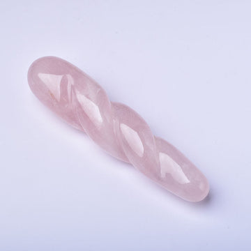 Pink crystal convex dildo