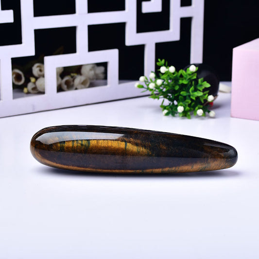 Tiger Eye Crystal Dildo