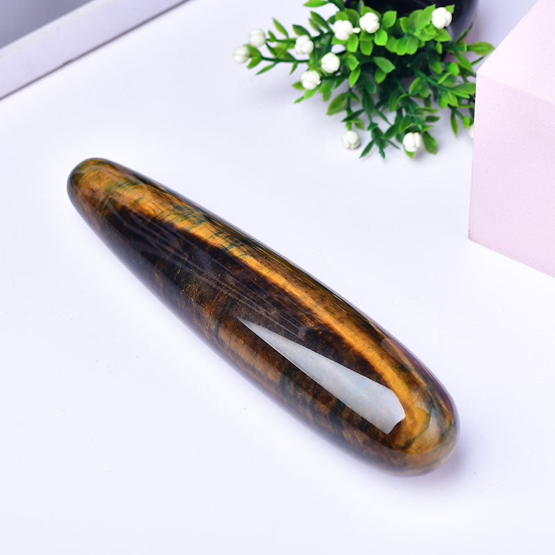 Tiger Eye Crystal Dildo