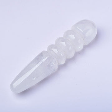 White crystal thread dildo