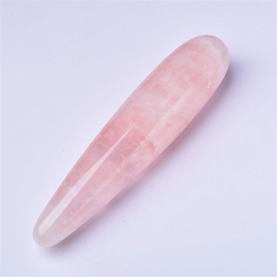 Pink Quartz Crystal Dildo