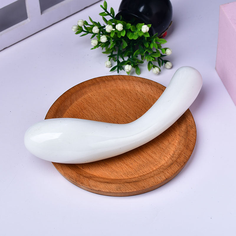 White Jade Crystal Dildo