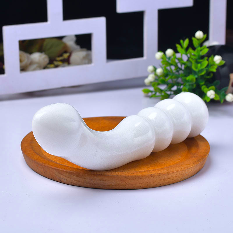 White Aventurine Anal Dildo Crystal