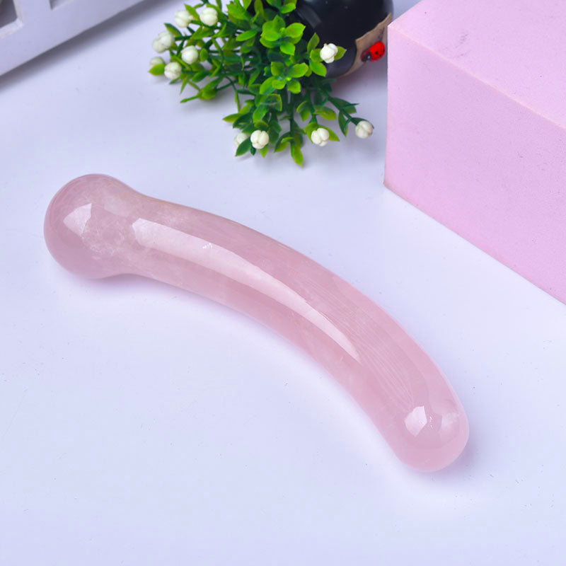 Rose Elbow Crystal Dildo