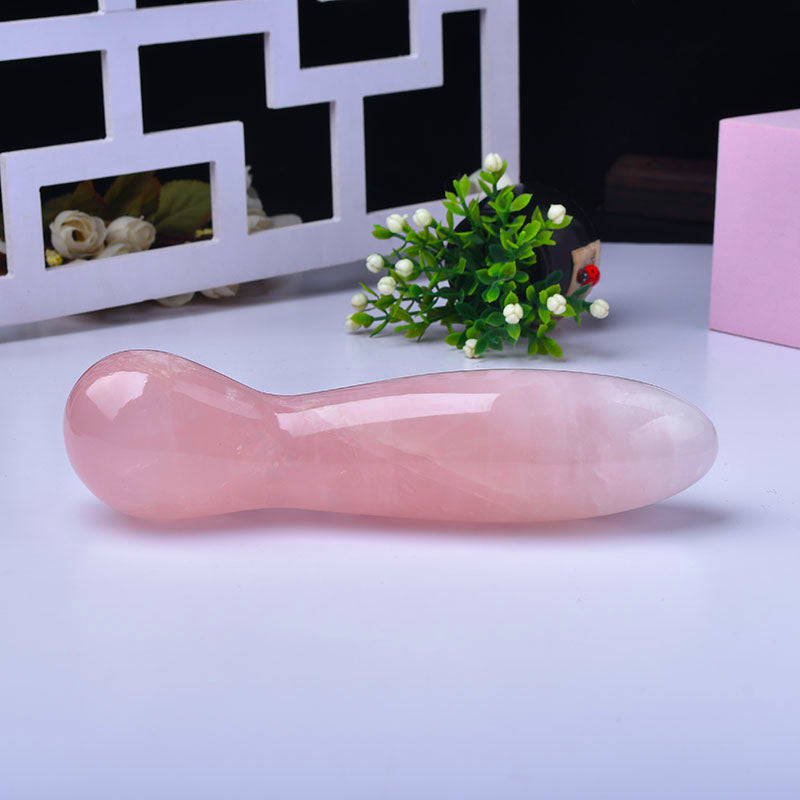 Simulation pink crystal dildo