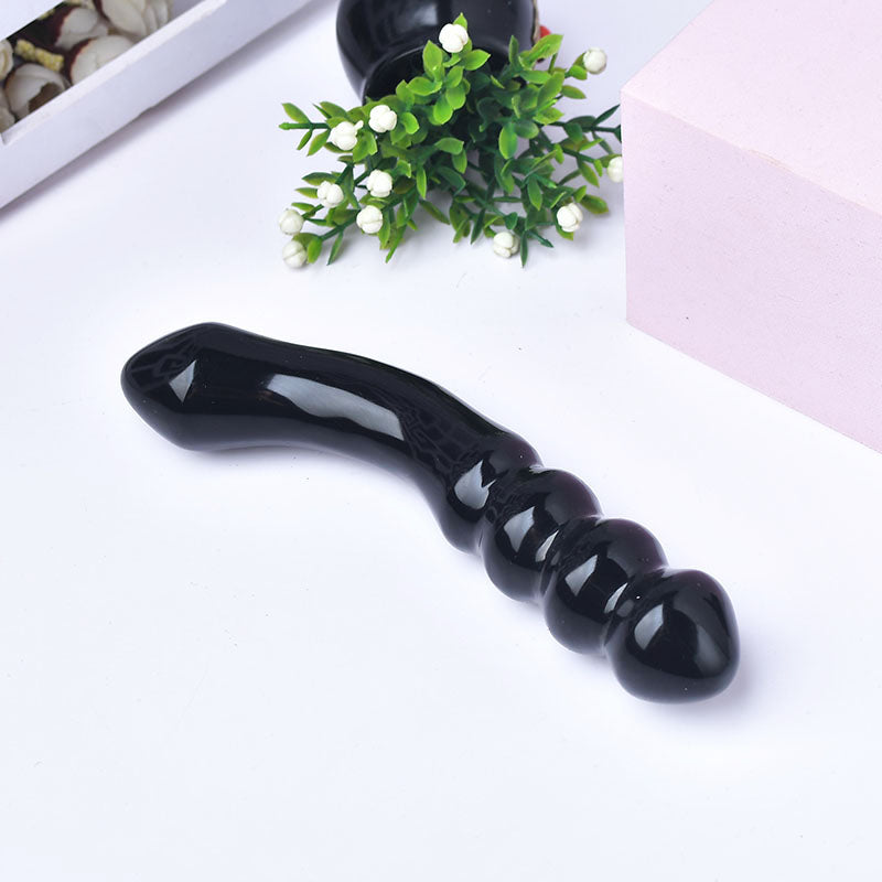 Obsidian Multifunctional Crystal Dildo