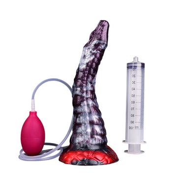 9.84 Inch Fantasy Curved Snake Squirting Dildo