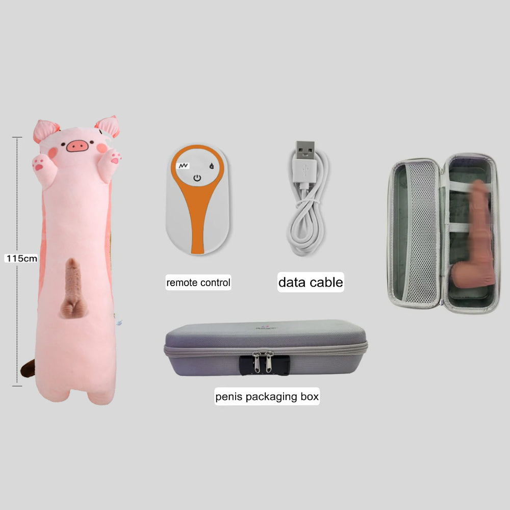 Rabbit Pillow Discreet Thrust Dildo Sex Toy