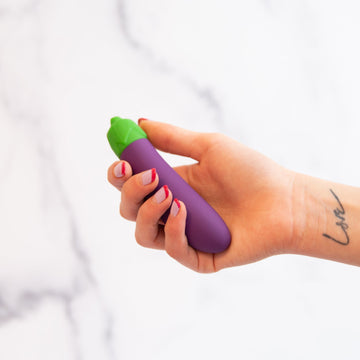 Eggplant vibrator dildo funny sex toys