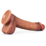 画像をギャラリー ビューアにロード Elastic Testicles 9 Inch Slim Realistic Dildo