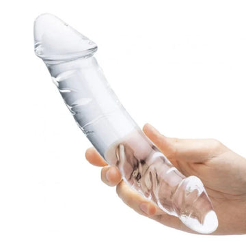 10 inch Dual Ended Textured Glass Dildo