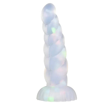 Unicorn Glow in the Dark Confetti Tapered Dildo