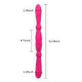 Double-Ended Strapless Dildo G-Spot Vibrator Rechargeable